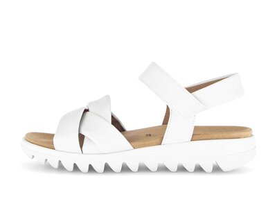 Sandalo con cinturino bianco