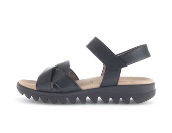Plateau Sandale schwarz