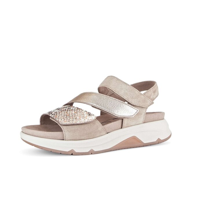 Sandale à plateforme or #2