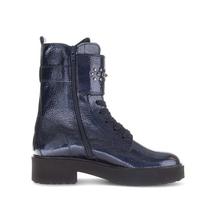 Schnürstiefelette blau #1