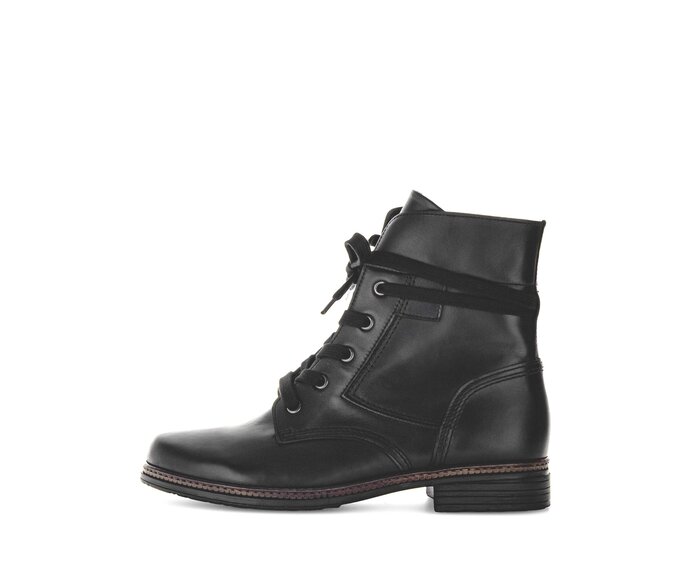 Enkellaarsjes met veter zwart #0 Enkellaarsjes met veter zwart #0