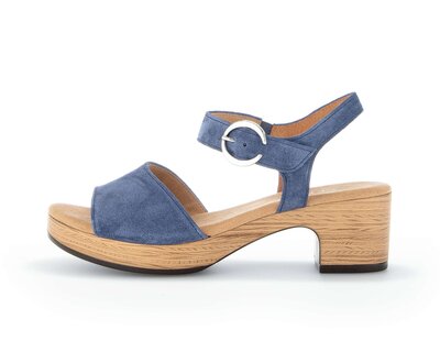 Sandalo con plateau blu