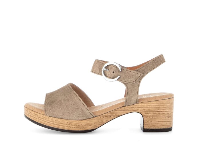 Sandale à plateforme marron #0