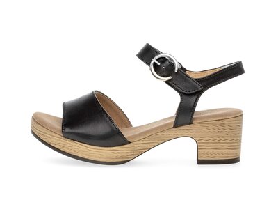 Plateau Sandale schwarz