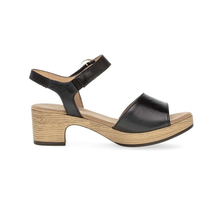 Plateau Sandale schwarz #1