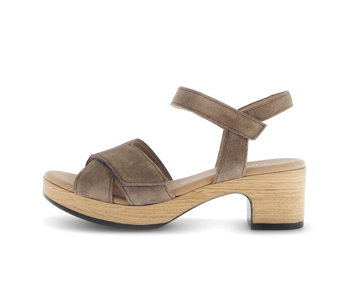 Sandalo con plateau marrone #0