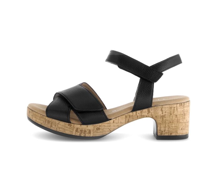 Platåsandaler svart #0