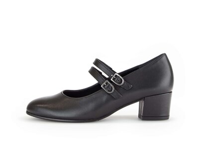 Décolleté con cinturino nero