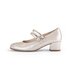 Pumps med ankelrem beige