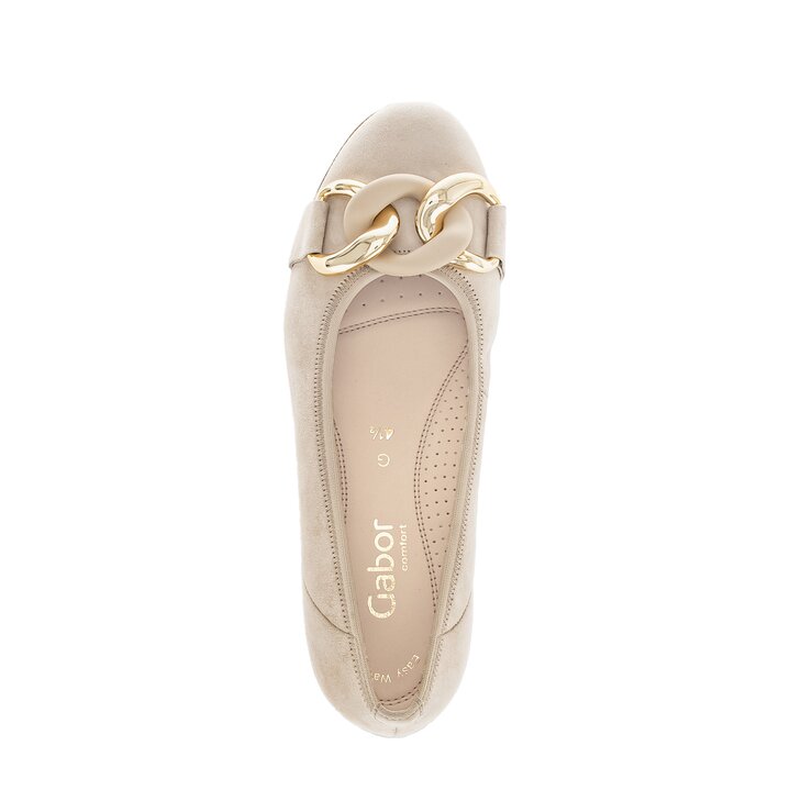 Sportliche Ballerina beige #5