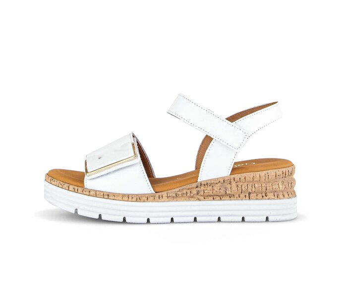 Plateau Sandale weiß #0