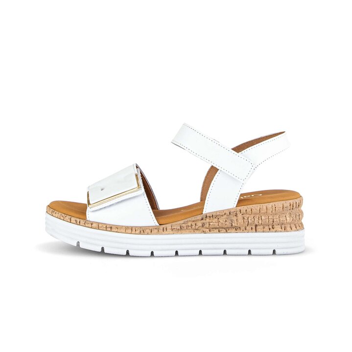 Platåsandaler vit #0
