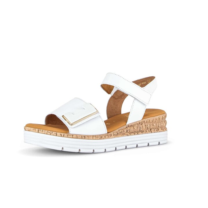 Platåsandaler vit #2