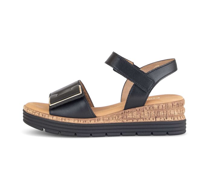 Sandale met plateauzool zwart #0