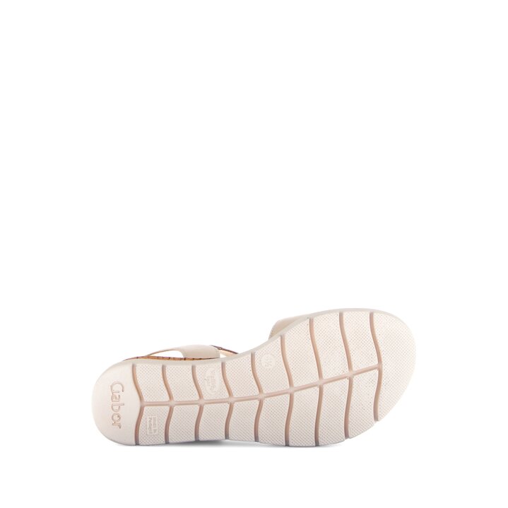 Sandalo con plateau beige #4