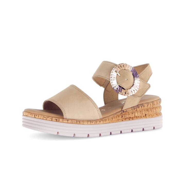 Sandale à plateforme beige #2