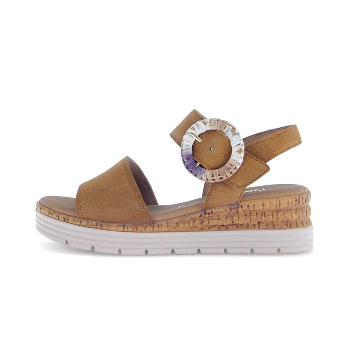 Sandale à plateforme marron #0