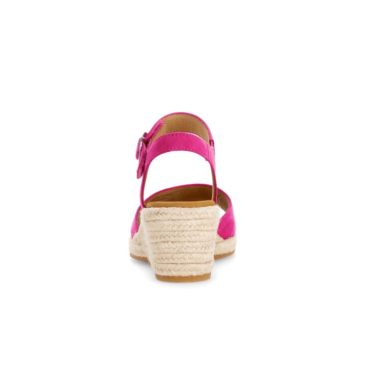 Sandalo con zeppa rosa fucsia #3