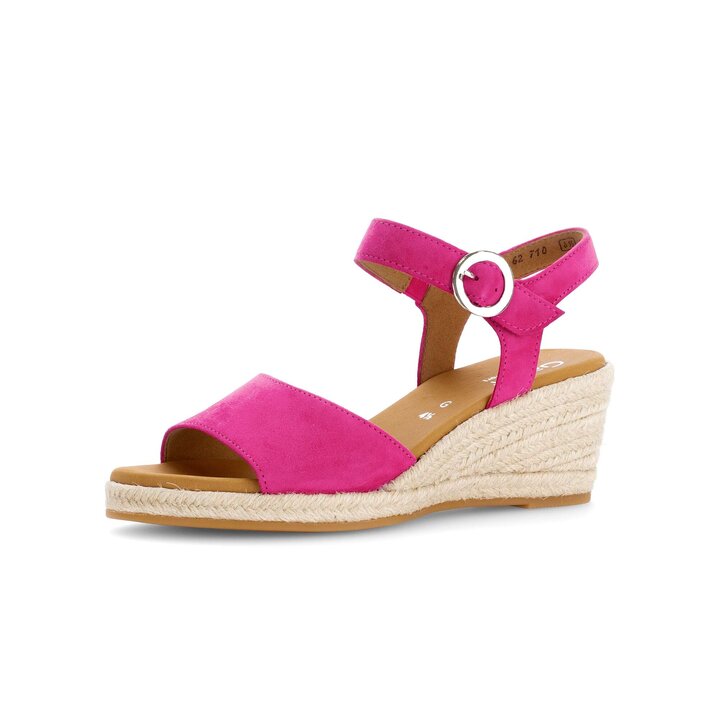 Sandalo con zeppa rosa fucsia #2