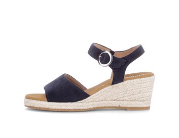 Sandaleno met sleehak blauw