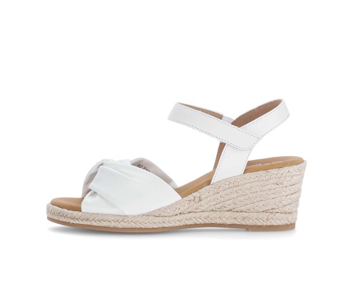 Sandaleno met sleehak wit #0