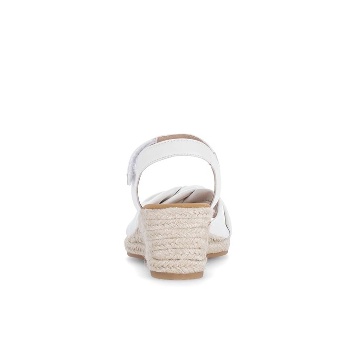 Sandalo con zeppa bianco #3