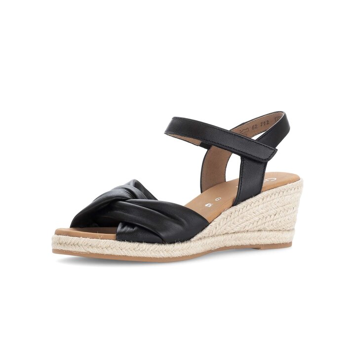 Sandalo con zeppa nero #2