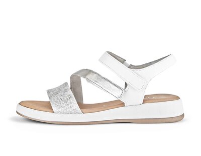 Sandalo con cinturino argento