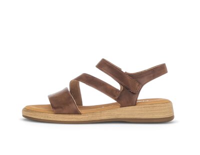 Sandalo con cinturino marrone