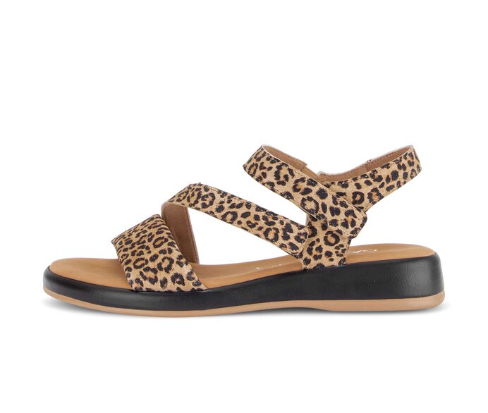 Sandal met riempjes beige #0