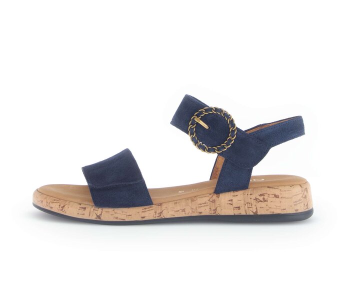 Sandal met riempjes blauw #0