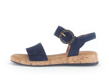 Riemchensandale blau