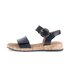 Sandal met riempjes zwart
