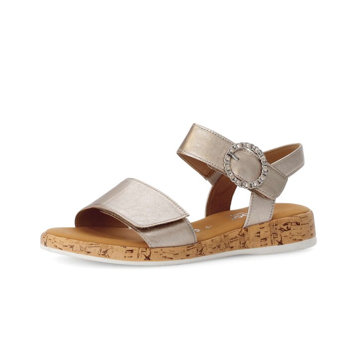Sandal met riempjes goud #2