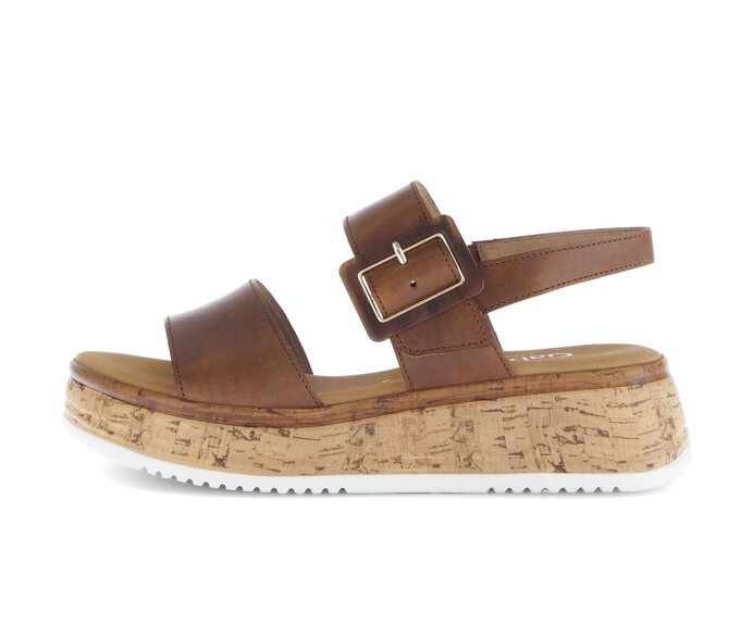 Plateau Sandale braun #0