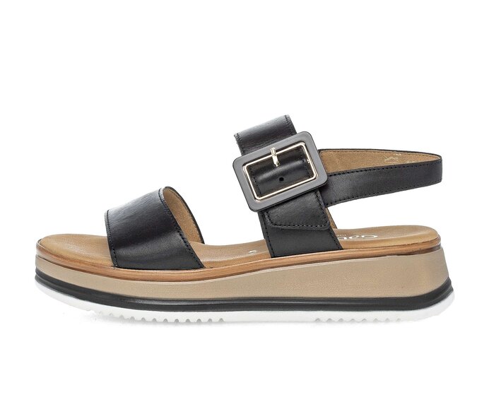 Sandale à plateforme noir #0