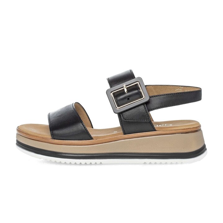 Sandalo con plateau nero #0