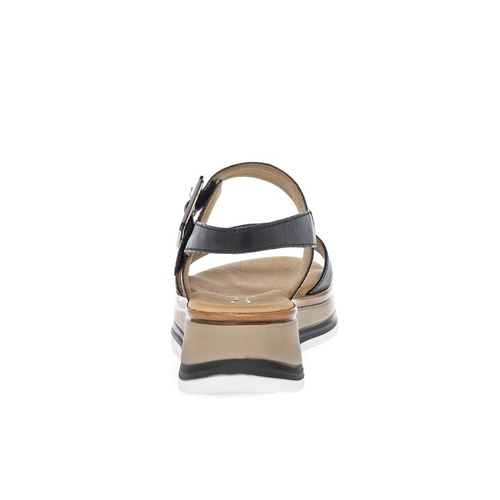 Sandalo con plateau nero #3
