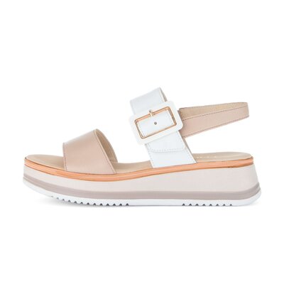 Sandale met plateauzool rose