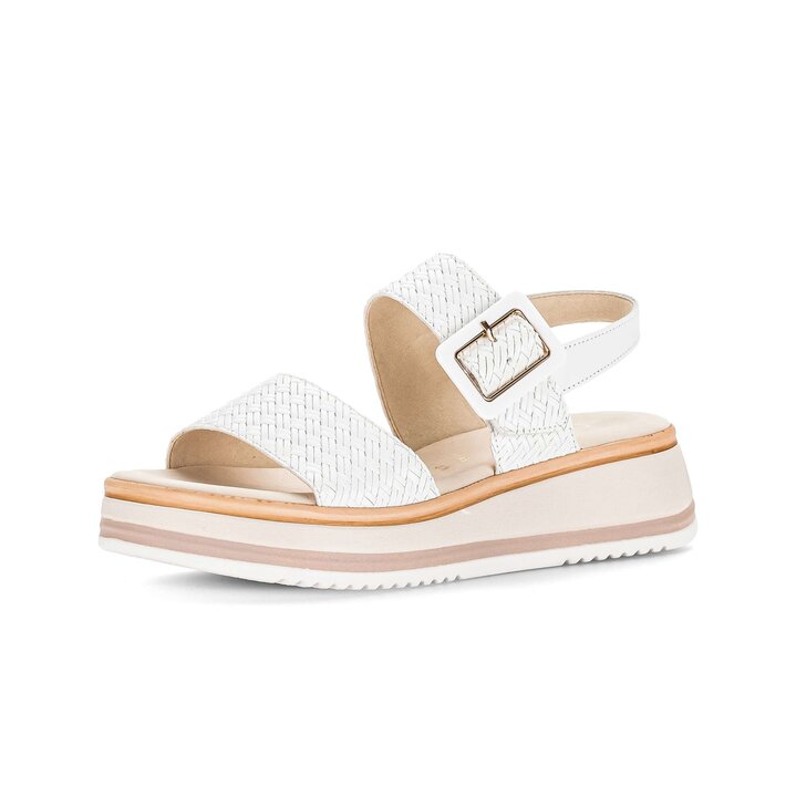 Platåsandaler vit #2