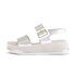 Platåsandaler silver
