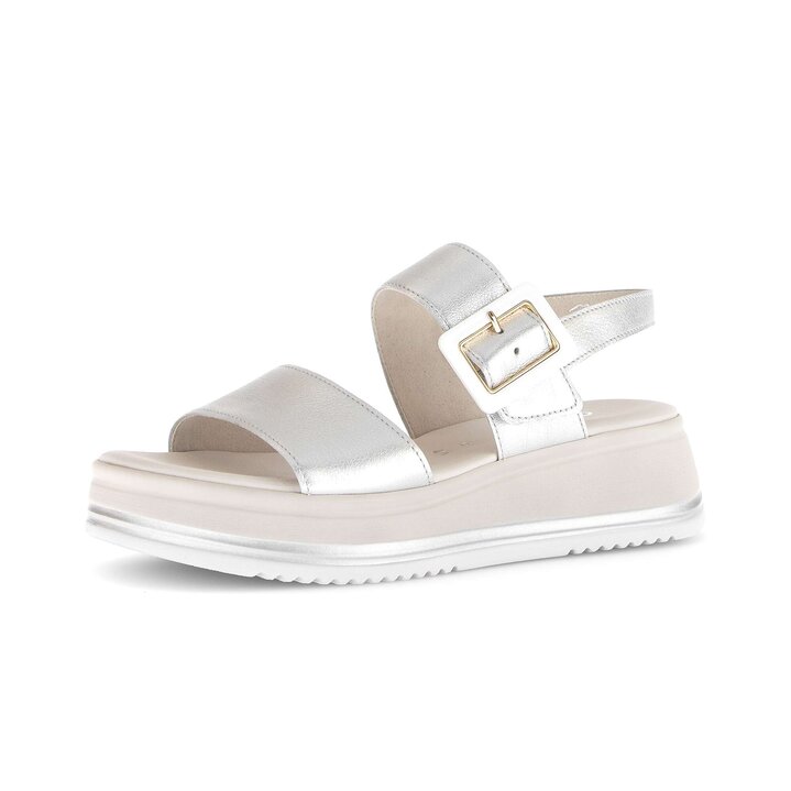 Platåsandaler silver #2