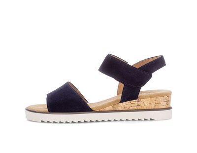 Sandalo con plateau blu