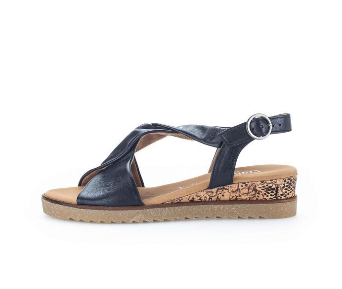 Sandale à plateforme bleu #0