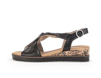 Plateau Sandale schwarz