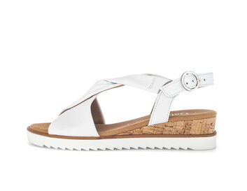 Keilsandalette weiß