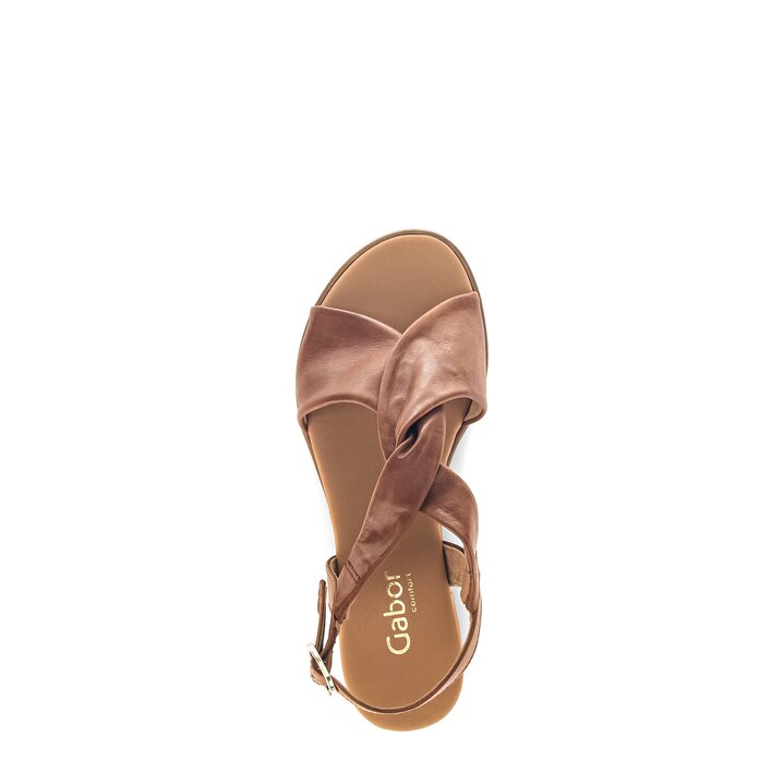 Keilsandalette braun #5