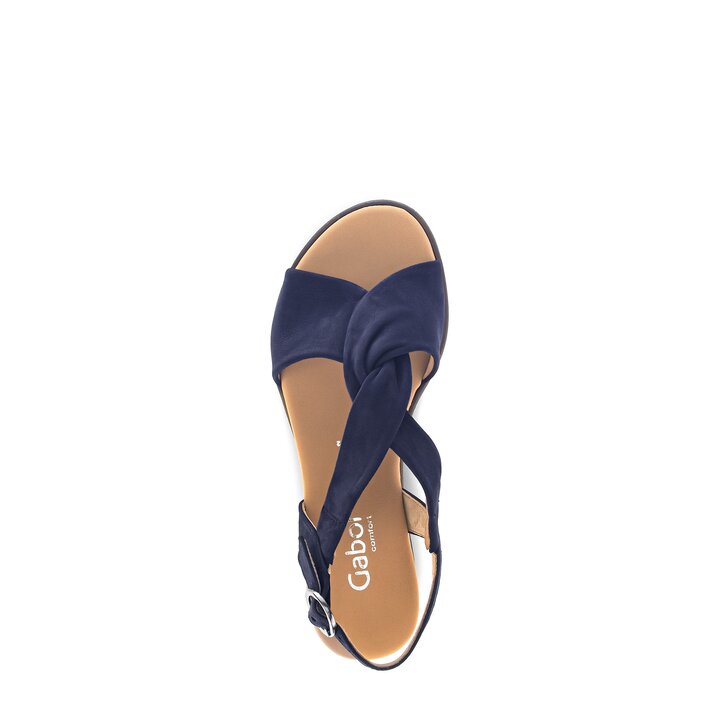 Keilsandalette blau #5