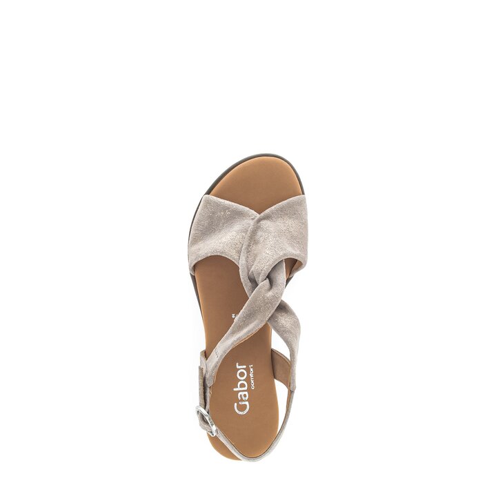 Keilsandalette beige #5