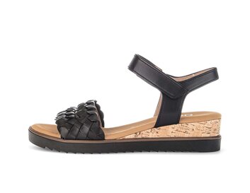 Sandales compensées noir